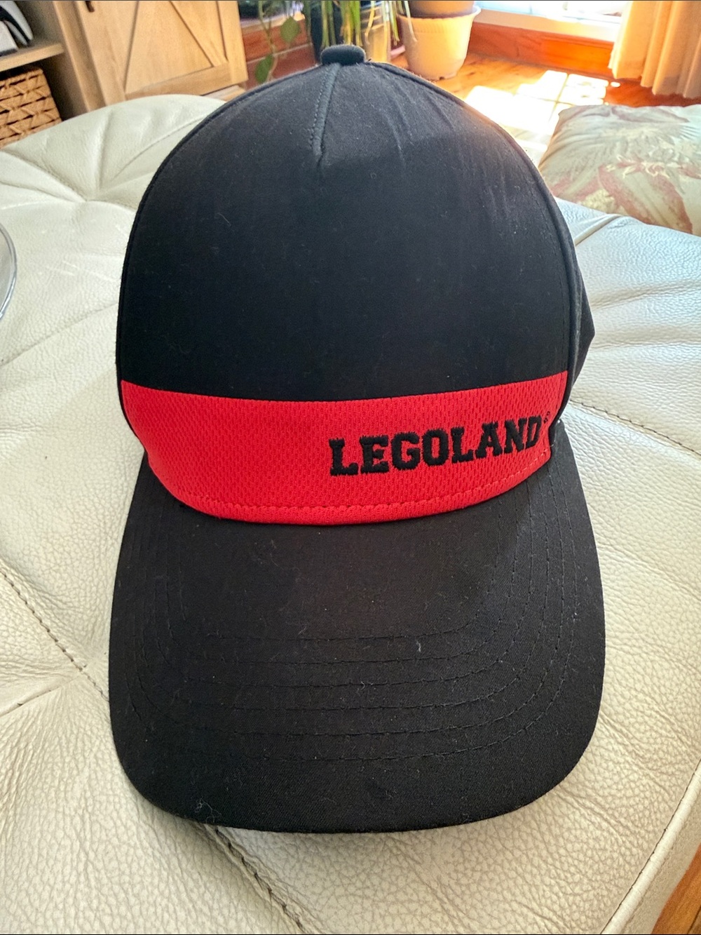 Lego Black Cap with Red and Yellow Legoland Tag